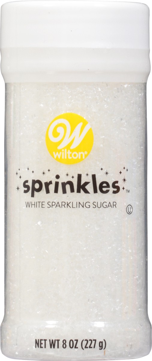 slide 2 of 9, Wilton White Sparkling Sugar Sprinkles 8 oz, 8 oz