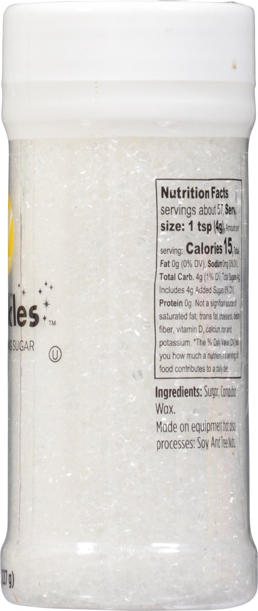 slide 9 of 9, Wilton White Sparkling Sugar Sprinkles 8 oz, 8 oz