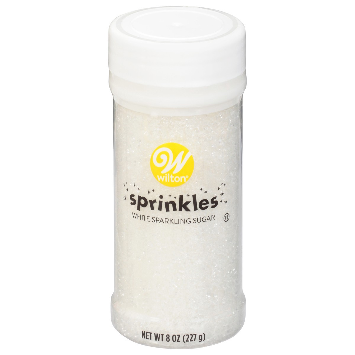 slide 1 of 9, Wilton White Sparkling Sugar Sprinkles 8 oz, 8 oz