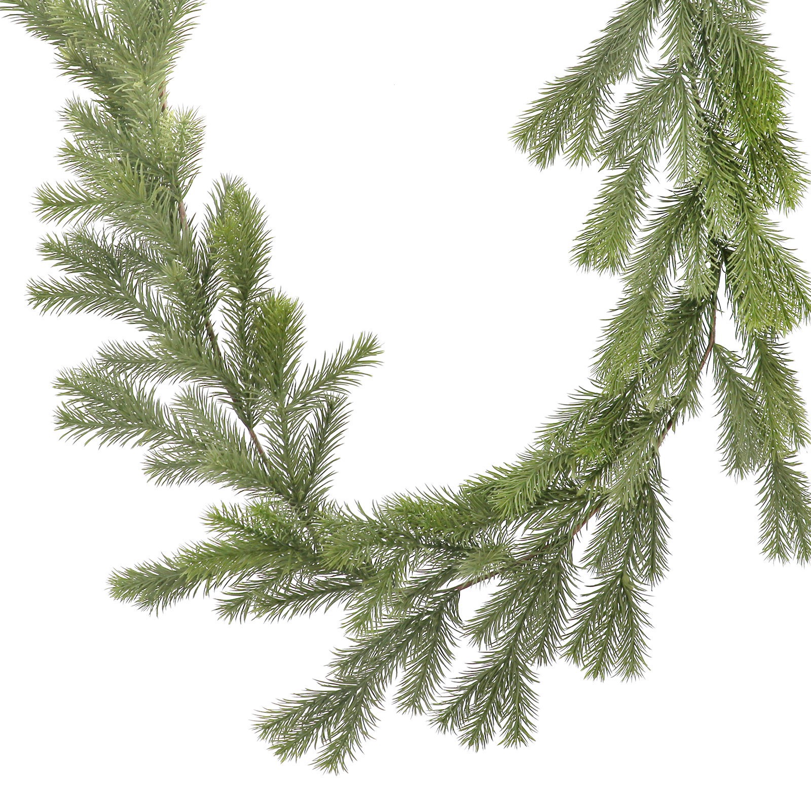slide 2 of 2, 6ft. Green Pine Deluxe Garland By Ashland, 6 ft