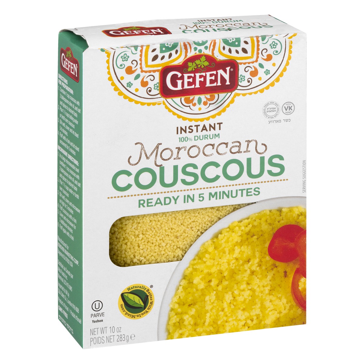 slide 2 of 9, Gefen Instant 100% Durum Moroccan Couscous 10 oz, 10 oz