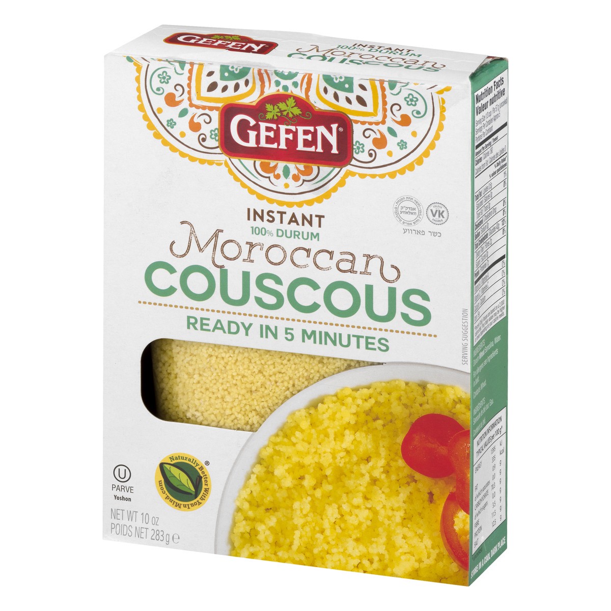 slide 3 of 9, Gefen Instant 100% Durum Moroccan Couscous 10 oz, 10 oz