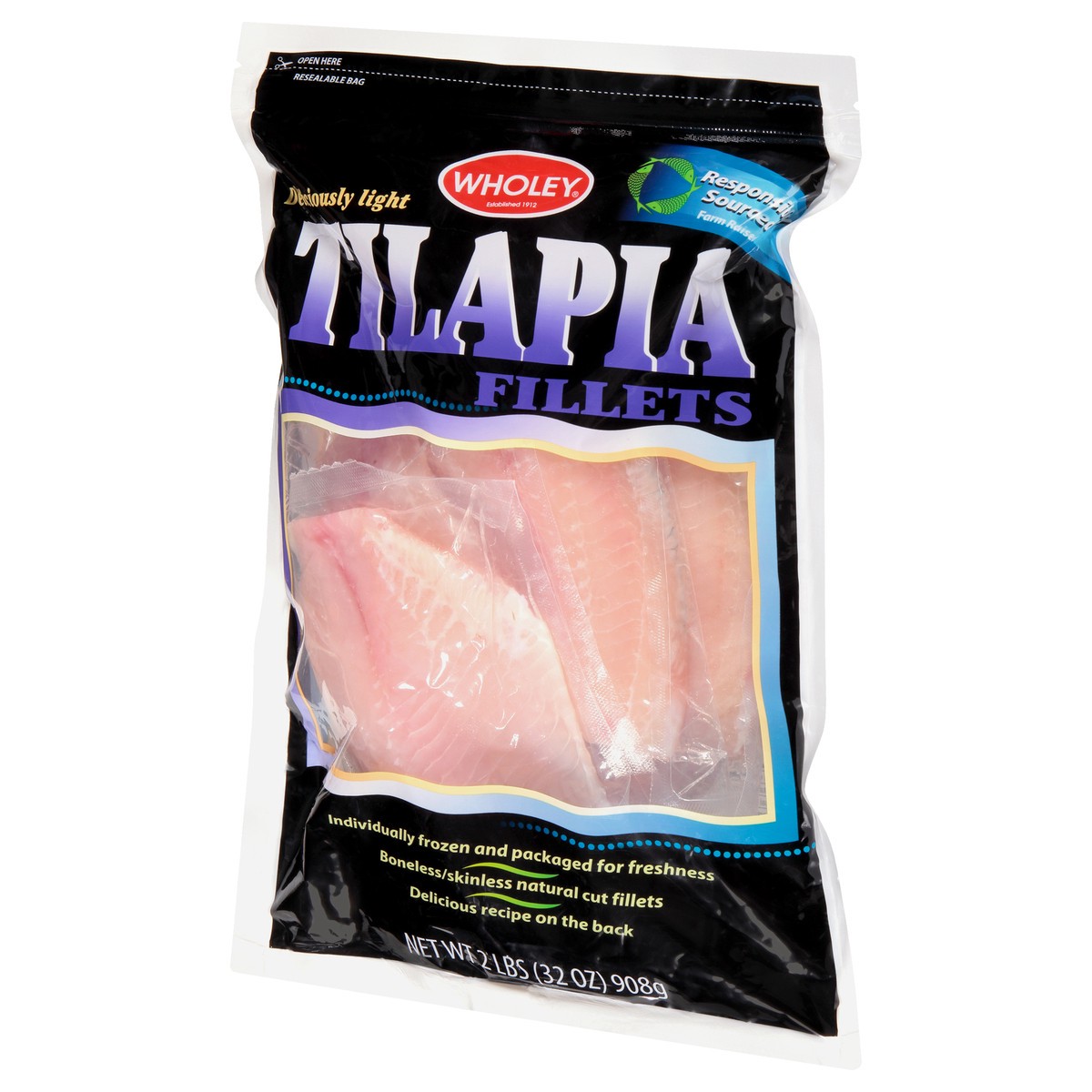 slide 10 of 13, Wholey Fillets Tilapia 2 lb, 2 lb