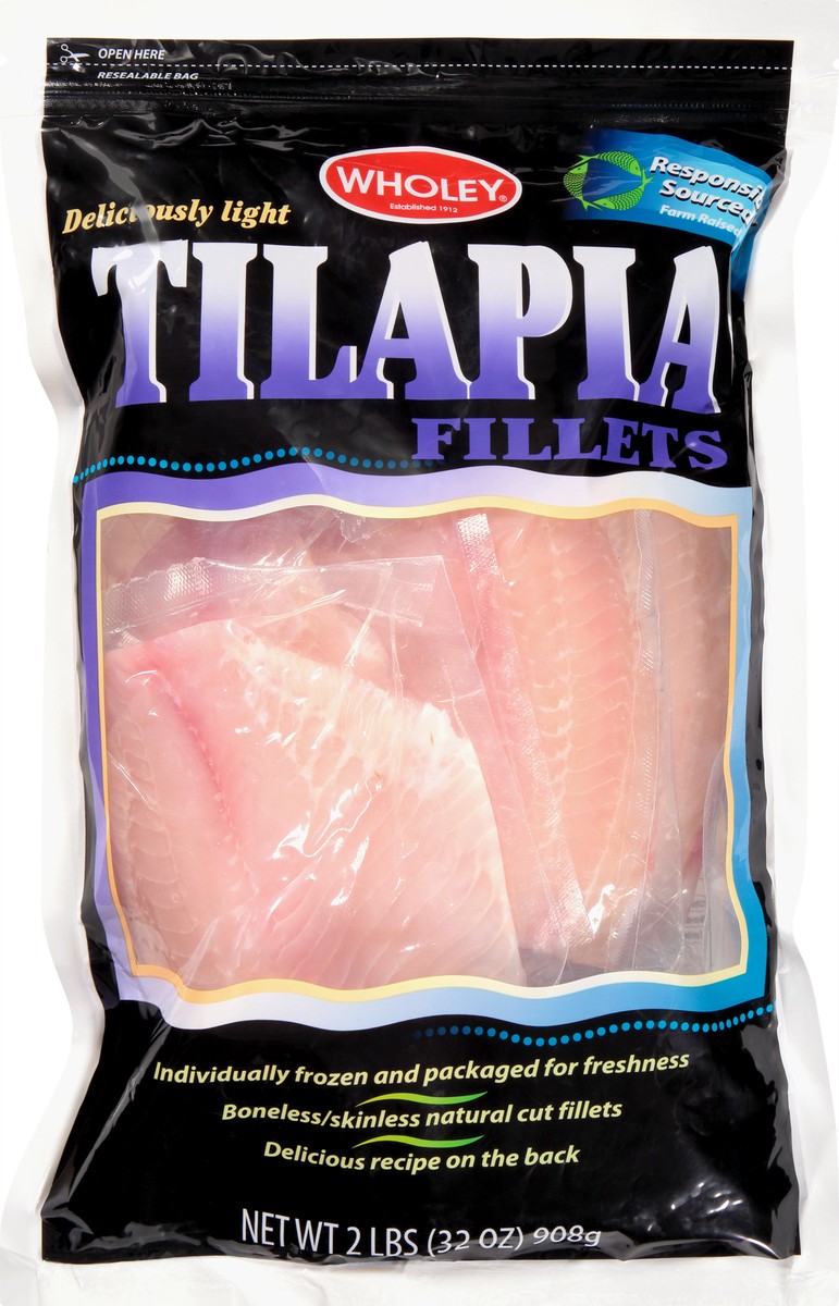 slide 12 of 13, Wholey Fillets Tilapia 2 lb, 2 lb