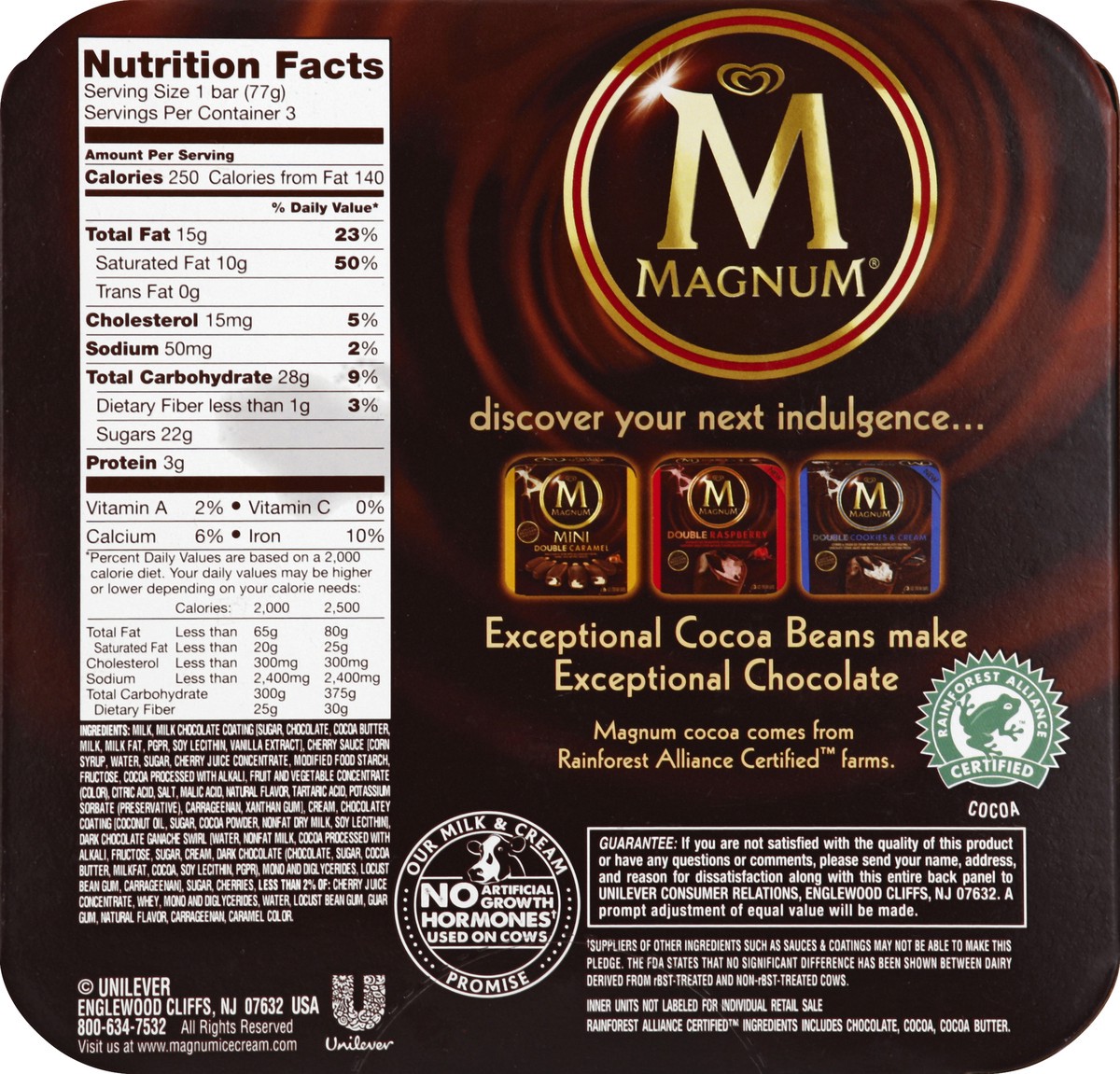 slide 2 of 6, Magnum Double Cherry Truffle Ice Cream Bars, 9.12 fl oz