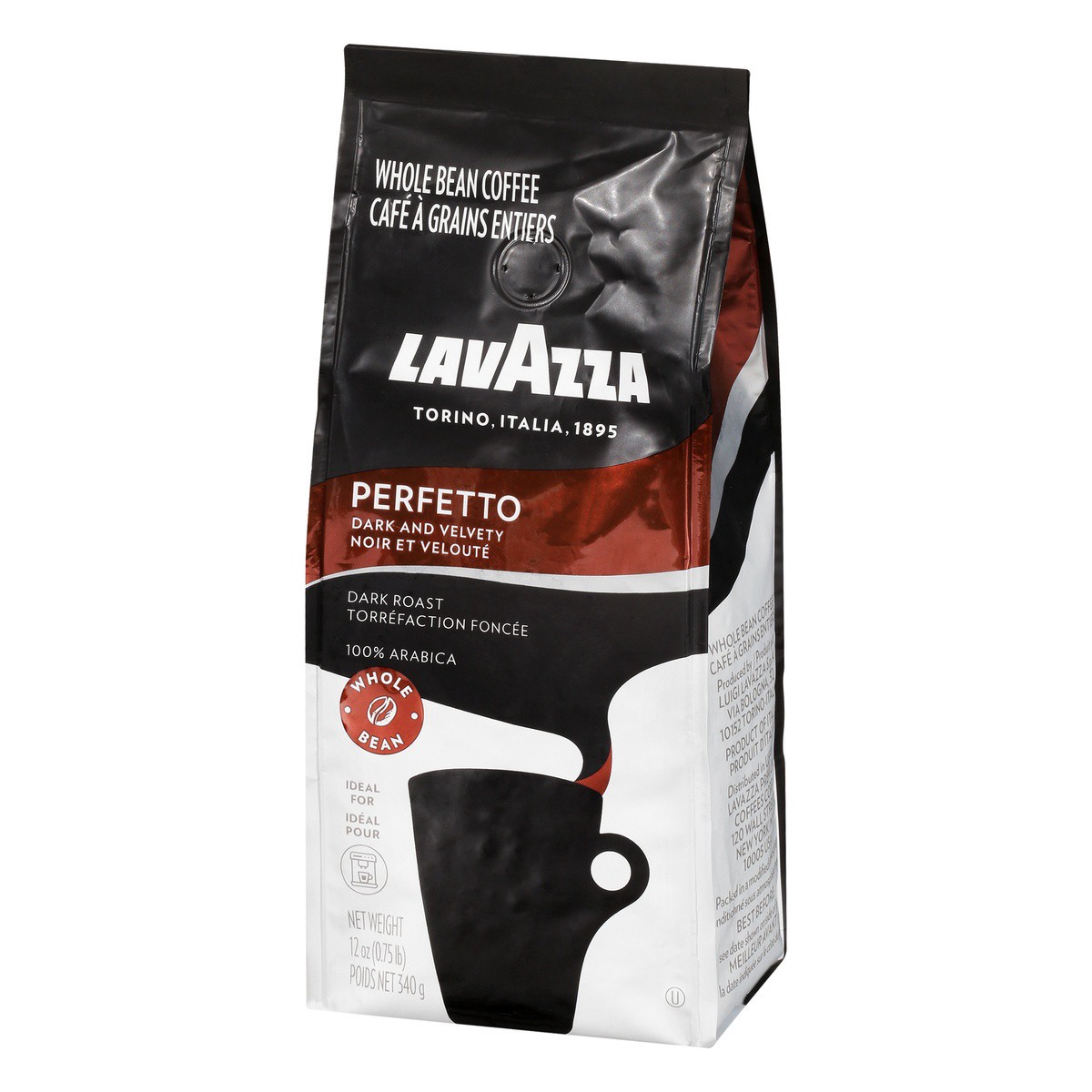 slide 7 of 9, Lavazza Dark Roast Whole Bean Perfetto Coffee - 12 oz, 12 oz