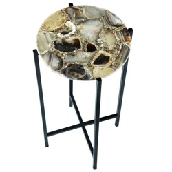 Veranda & Grove Isabel Agate Side Table