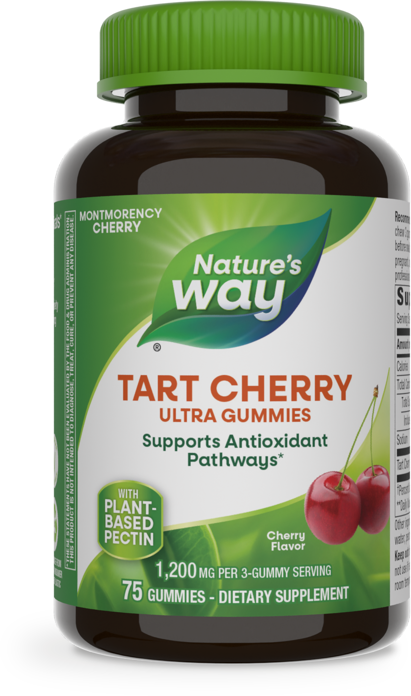 slide 1 of 3, Nature's Way Tart Cherry Ultra Gummies, 75 ct