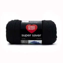 Red Heart Super Saver Yarn - Black