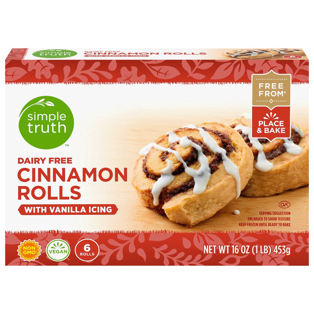 slide 4 of 5, Simple Truth Plant Based Cinnamon Rolls, 16 oz