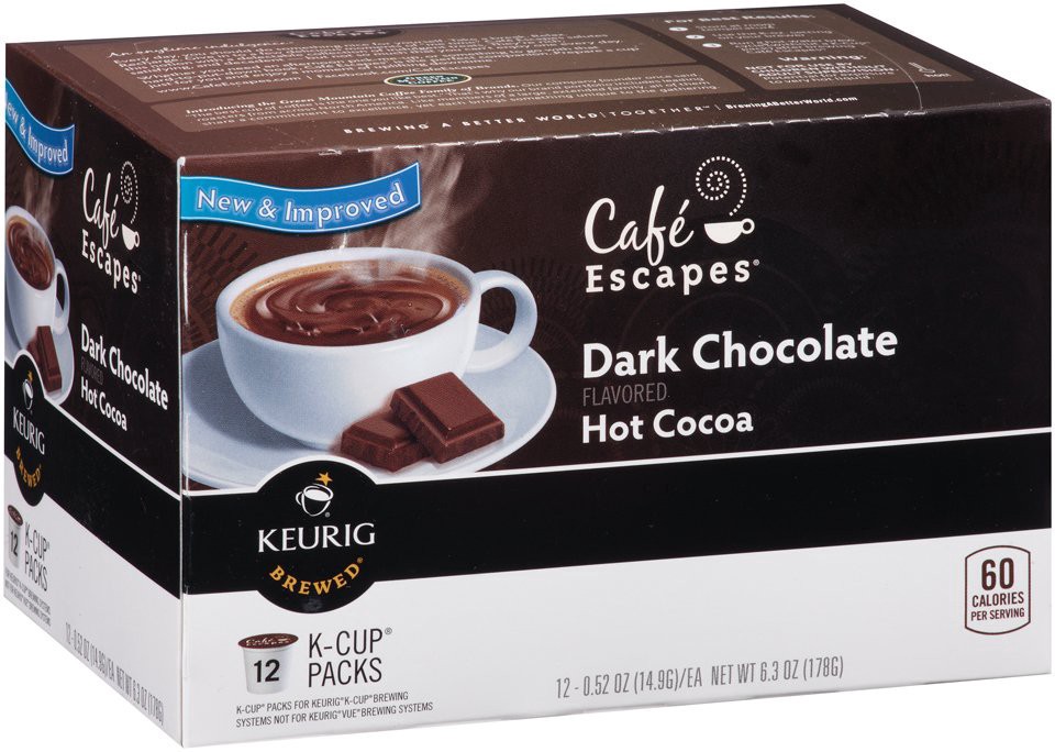 slide 1 of 1, Café Escapes Dark Chocolate Hot Cocoa - 12 ct, 12 ct