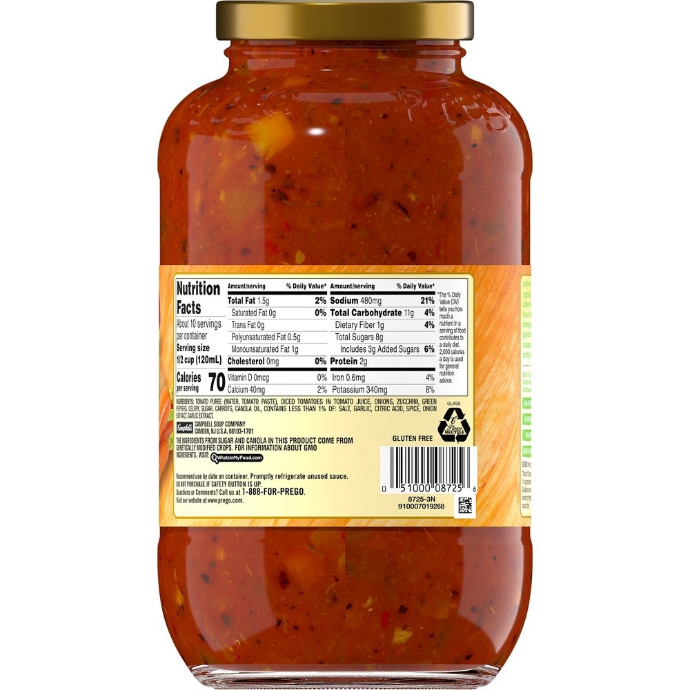 slide 3 of 8, Prego Chunky Garden Combo Italian Sauce, 45 oz