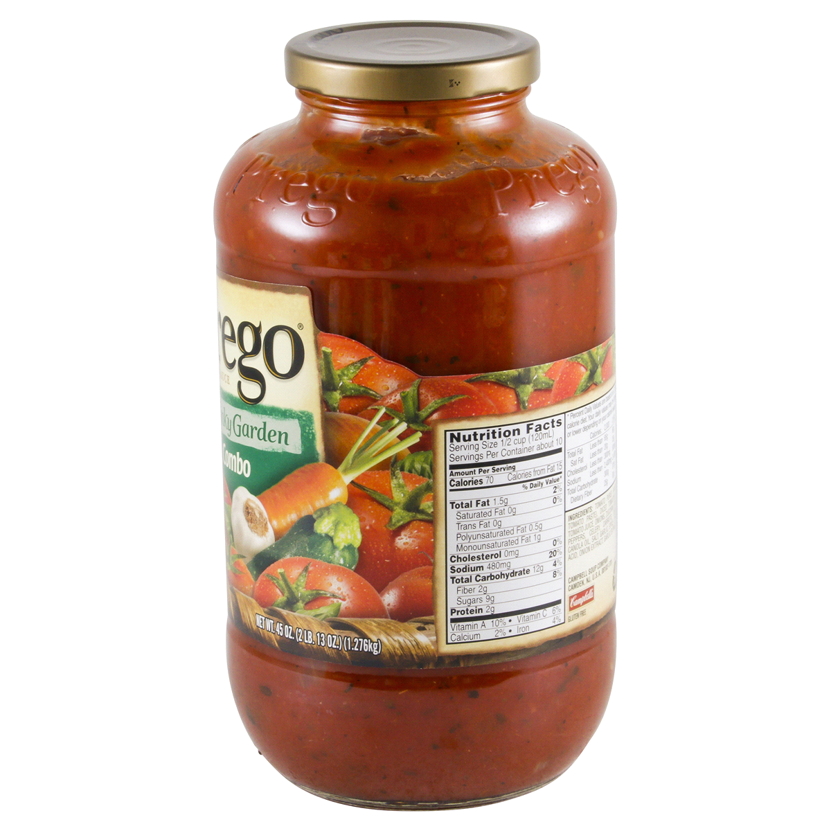 slide 4 of 8, Prego Chunky Garden Combo Italian Sauce, 45 oz