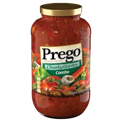 slide 1 of 8, Prego Chunky Garden Combo Italian Sauce, 45 oz