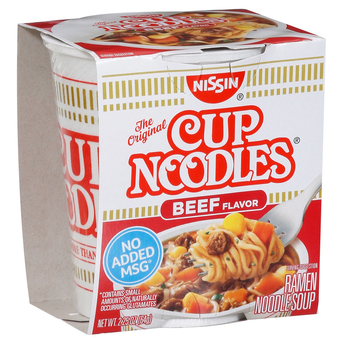 slide 3 of 9, Nissin Beef Flavor Cup Noodles 2.25 oz, 2.25 oz