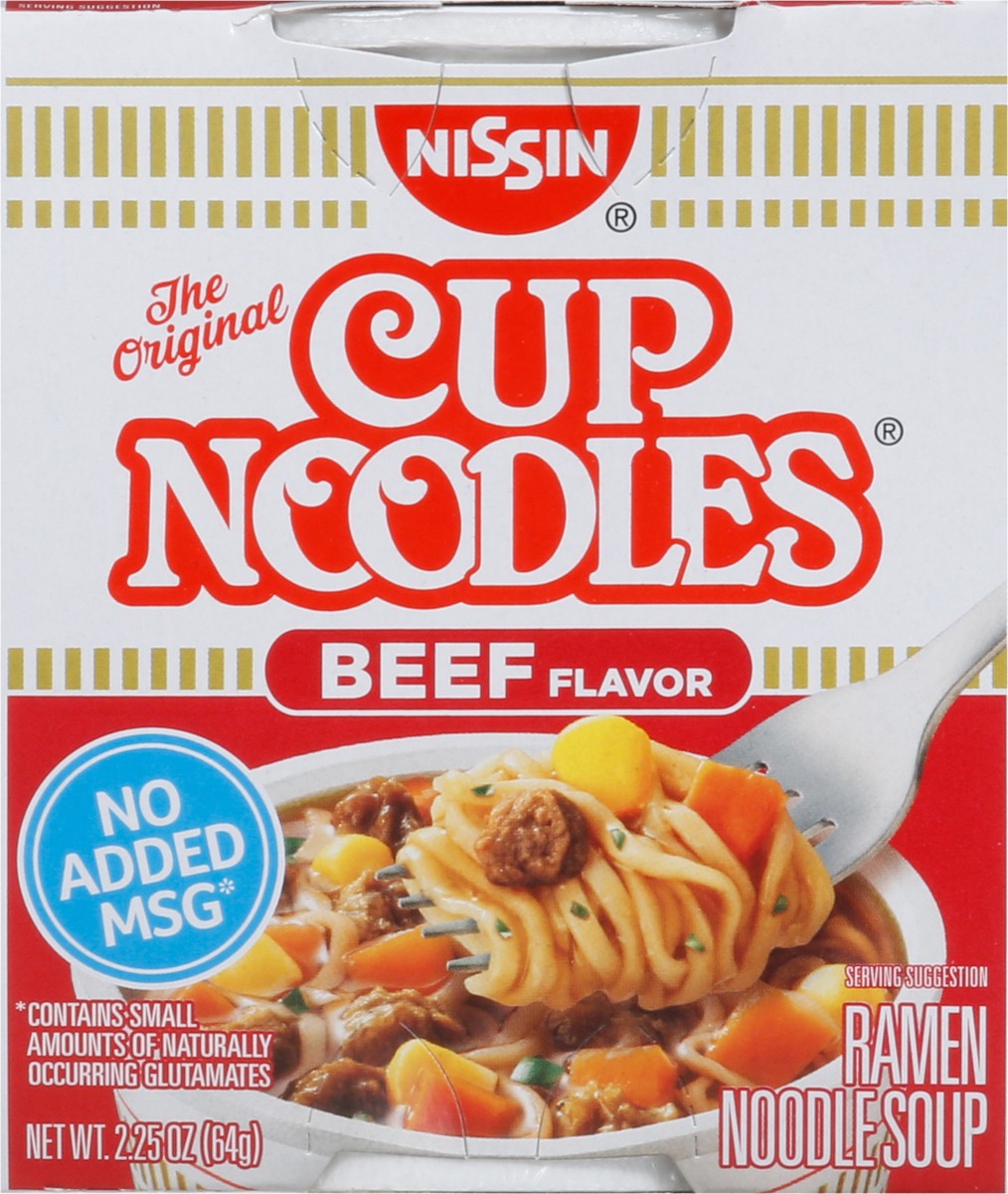 slide 8 of 9, Nissin Beef Flavor Cup Noodles 2.25 oz, 2.25 oz
