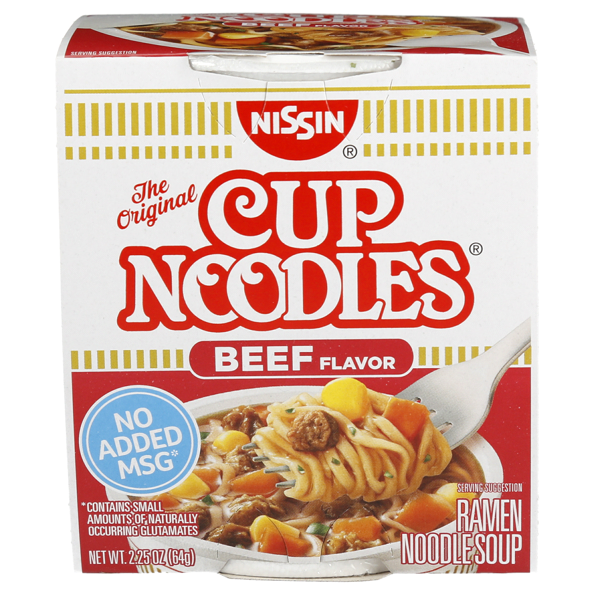 slide 1 of 8, Nissin Cup Noodles Beef Flavor Ramen Noodle Soup 2.25 oz, 2.25 oz