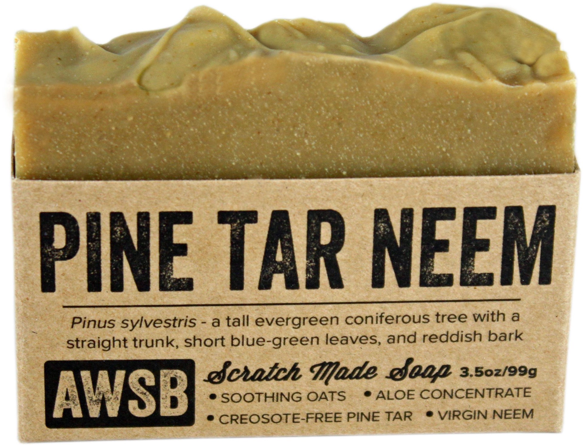 slide 1 of 1, A Wild Soap Bar Pine Tar and Neem Oil Soap Bar, 3.5 oz