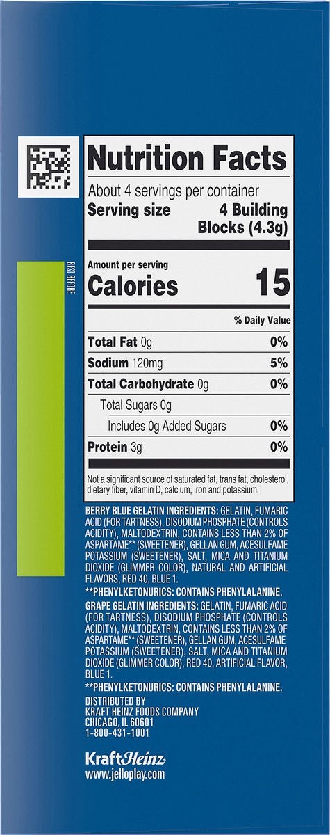 slide 11 of 14, JELL-O Play Frozen 2 Magical Adventure Sugar Free Build + Eat Kit, 0.6 oz Box, 0.6 oz