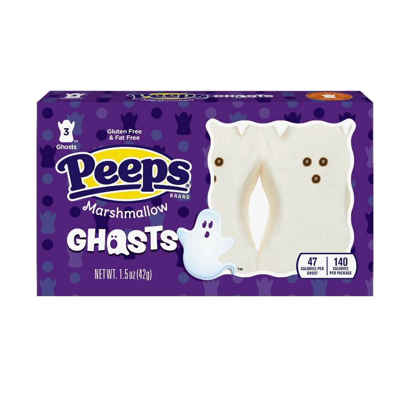 slide 1 of 6, Peeps Marshmallow Ghosts, 1.5 oz