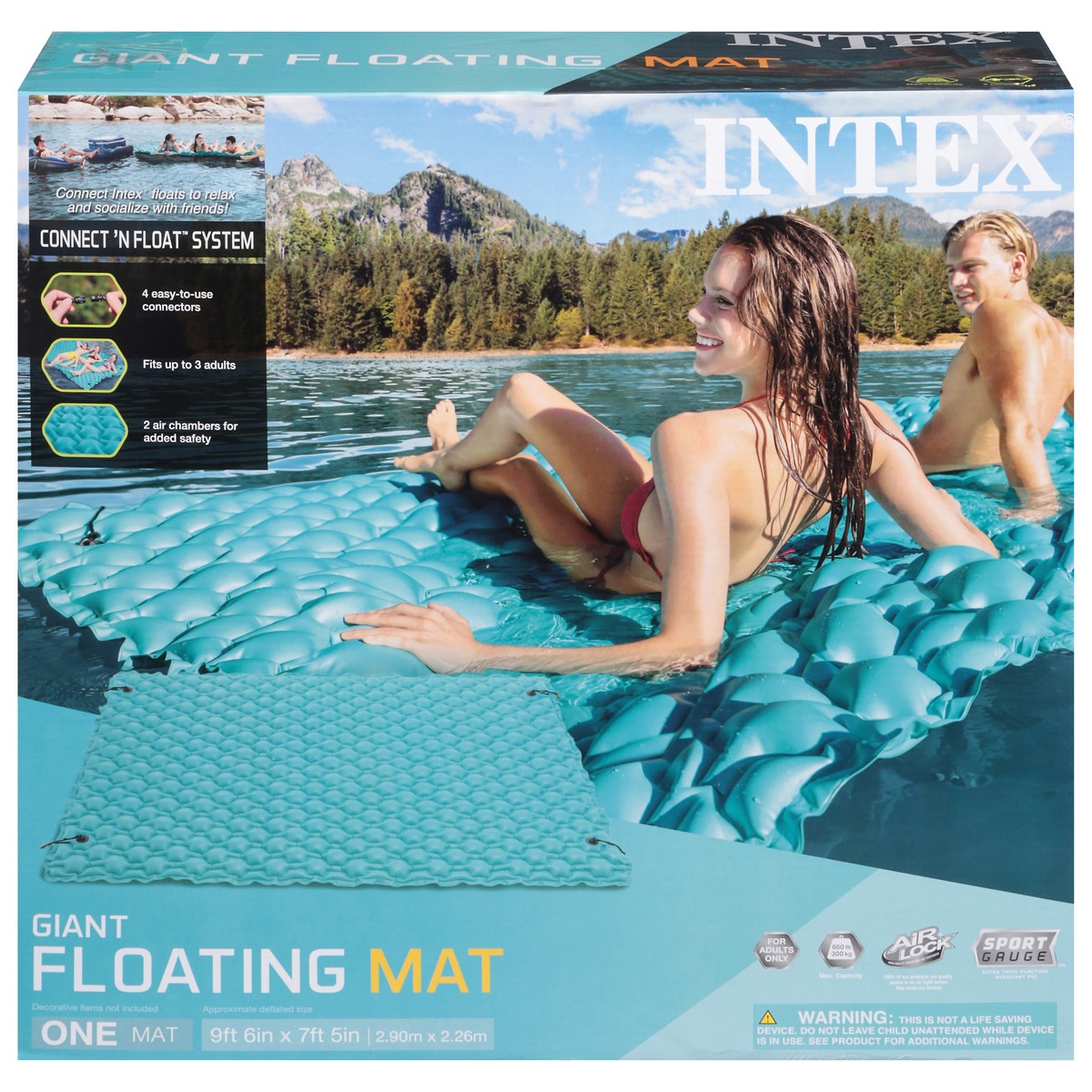 slide 6 of 11, Intex Floating Mat Giant 1 ea, 1 ct