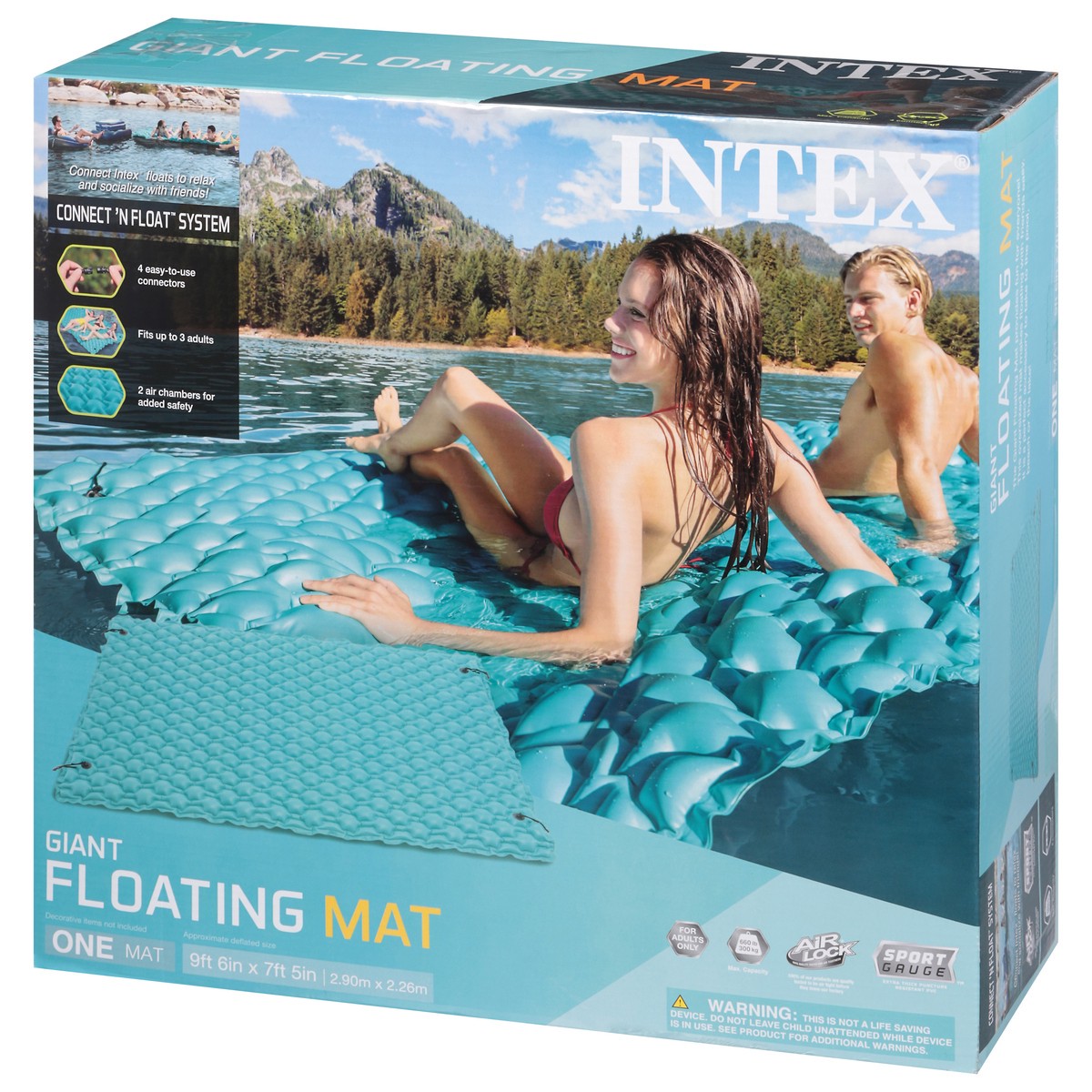 slide 4 of 11, Intex Floating Mat Giant 1 ea, 1 ct