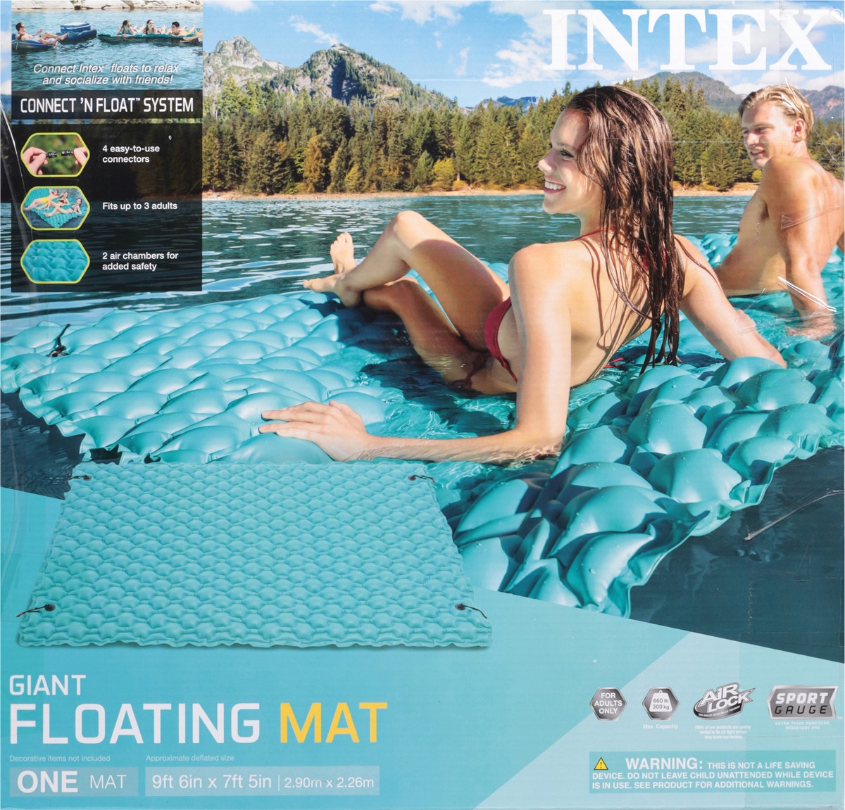 slide 11 of 11, Intex Floating Mat Giant 1 ea, 1 ct