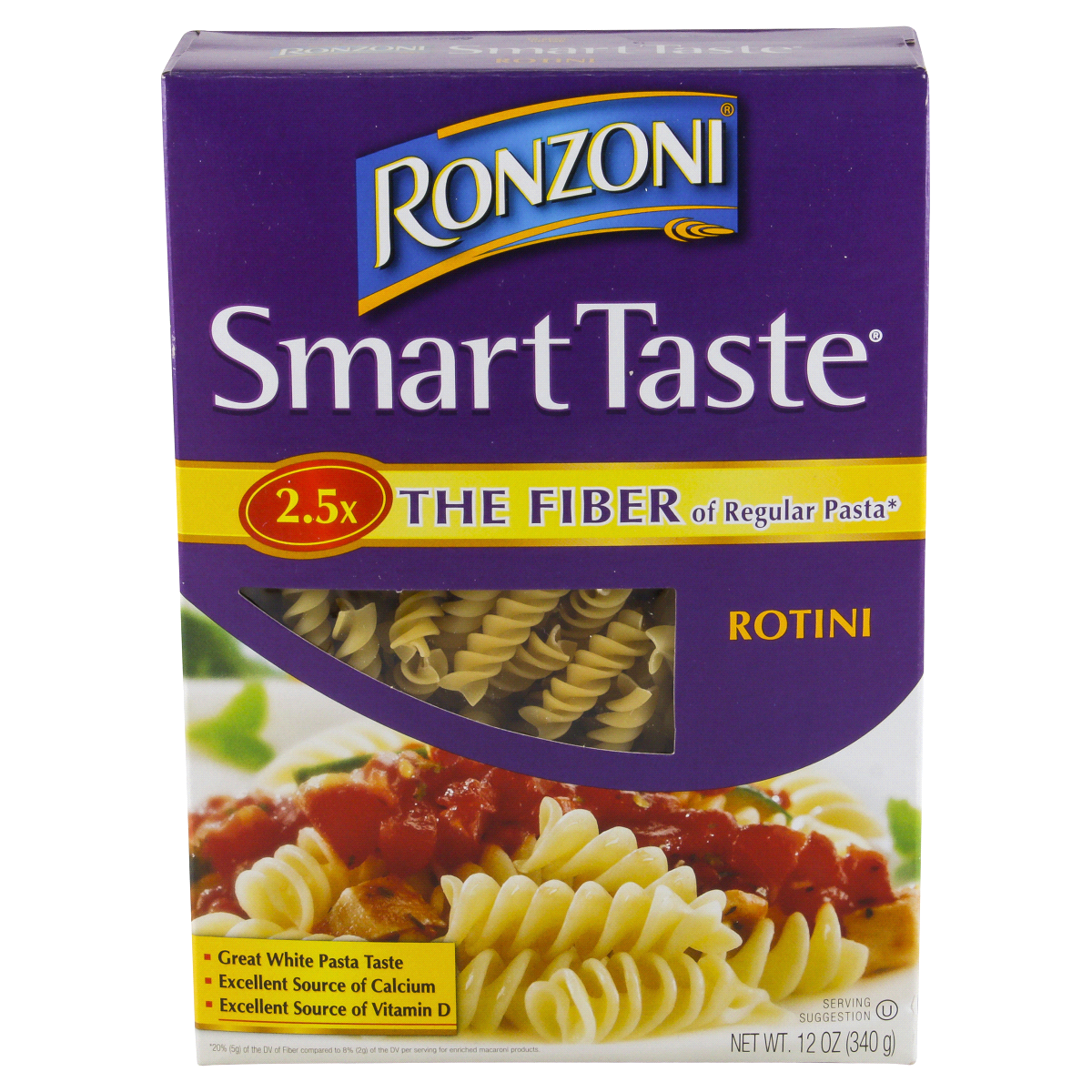 slide 1 of 1, Ronzoni Smart Taste Rotini, 12 oz