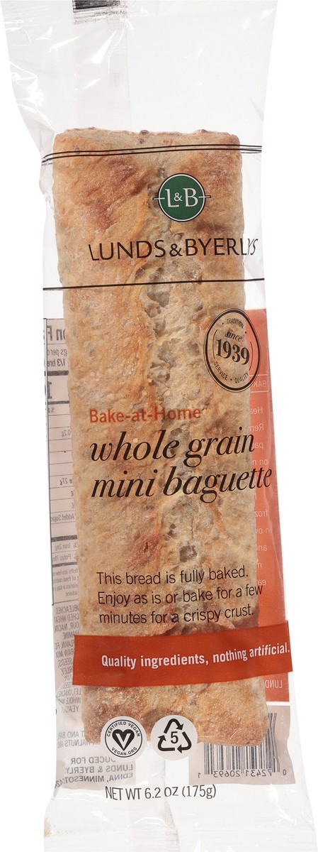 slide 7 of 9, Lunds & Byerlys Whole Grain Baguette Mini 6.2 oz, 6.2 oz