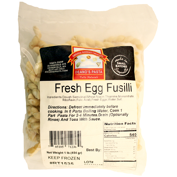 slide 1 of 1, Deano's Pasta Fresh Egg Fusilli, 16 oz