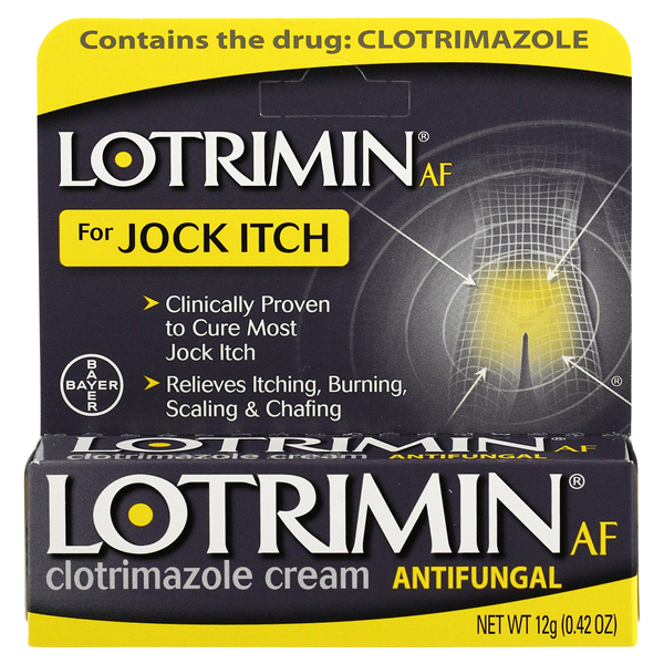 slide 1 of 1, Lotrimin Af Jock Itch Antifungal Cream, 12 gram