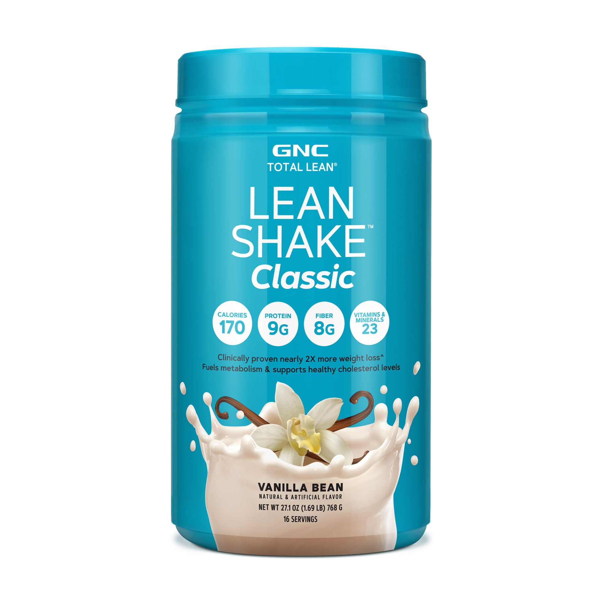 slide 1 of 1, GNC Total Lean Lean Shake Classic - Vanilla Bean, 1.69 lb