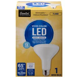 Essential Everyday Soft White LED Flood Bulb, 65W