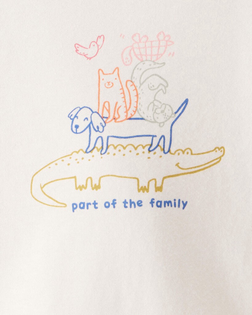 slide 2 of 2, Carter's Carters Baby Family Cotton Long-Sleeve Graphic Bodysuit - Ivory Ivory 3M, 1 ct