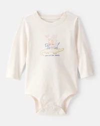 Carter's Baby Family Cotton Long-Sleeve Graphic Bodysuit - Ivory - 3M