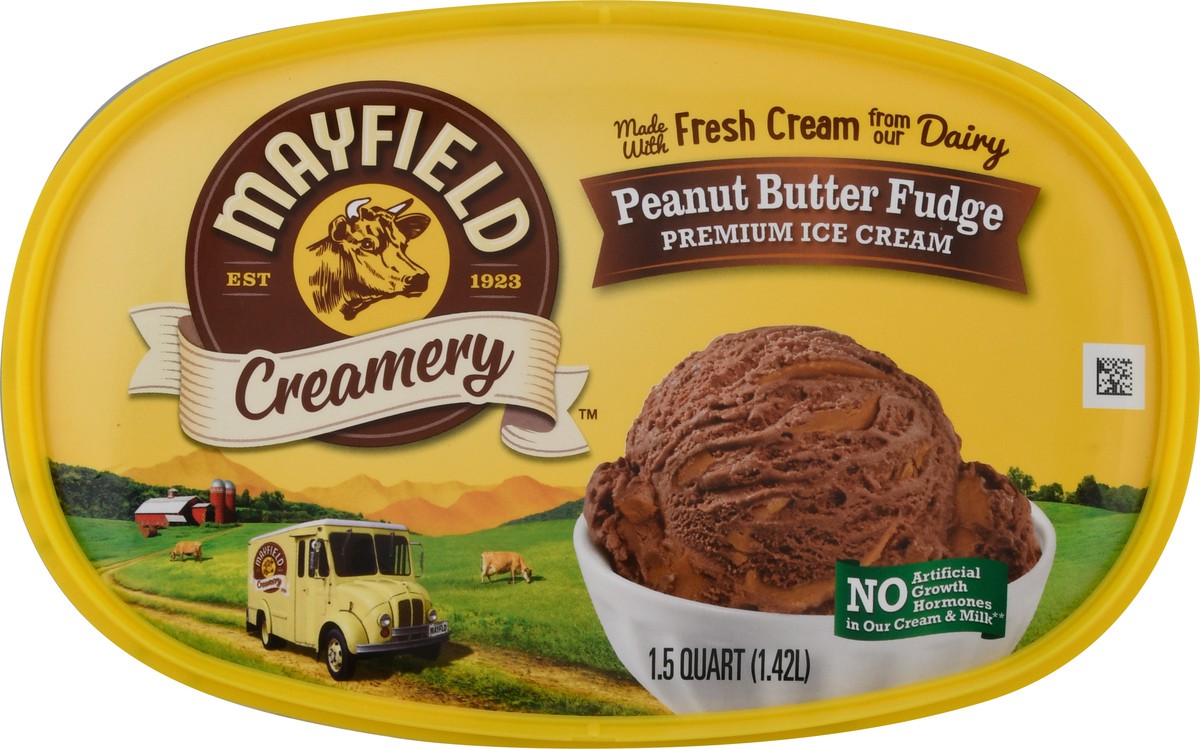 slide 7 of 13, Mayfield Creamery Premium Peanut Butter Fudge Ice Cream 1.5 qt, 1.5 qt