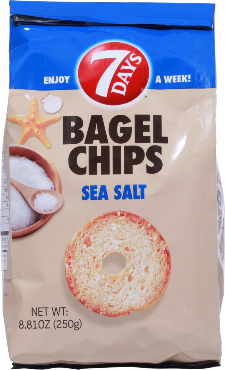 slide 5 of 13, 7DAYS Sea Salt Bagel Chips 8.81 oz, 8.81 oz