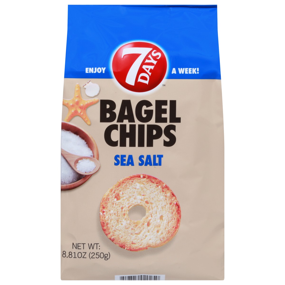 slide 7 of 13, 7DAYS Sea Salt Bagel Chips 8.81 oz, 8.81 oz