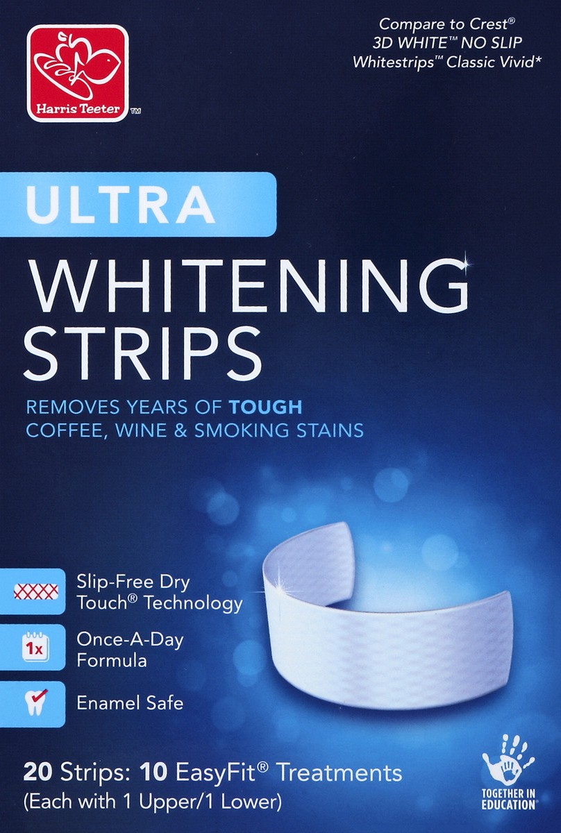 slide 1 of 4, Harris Teeter Ultra Whitening Strips, 10 ct