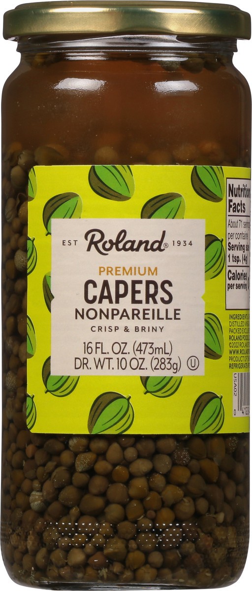 slide 3 of 9, Roland Nonpareille Premium Capers 16 fl oz, 16 fl oz