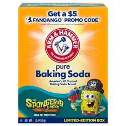 ARM & HAMMER Pure Baking Soda, For Baking, Cleaning & Deodorizing, 1 lb Box