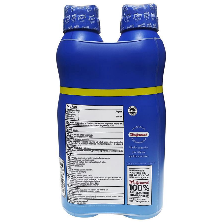 slide 2 of 2, Walgreens Sport No Oxybenzone Sunscreen Protection Factor 30, 5.5 oz x 2 ct