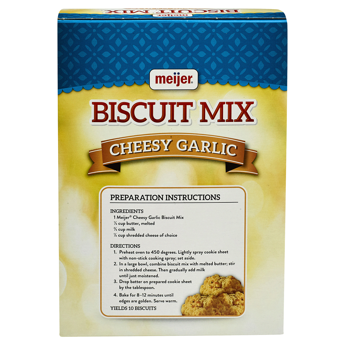 slide 2 of 4, Meijer Cheesy Garlic Biscuit Mix, 8.68 oz