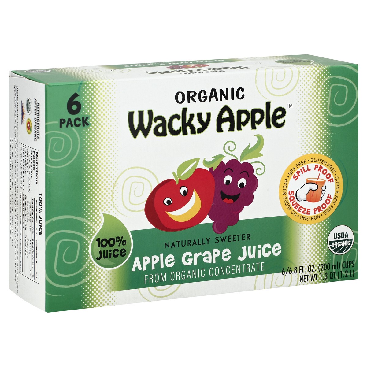 slide 7 of 7, Wacky Apple 100% Juice - 6 ct, 6 ct