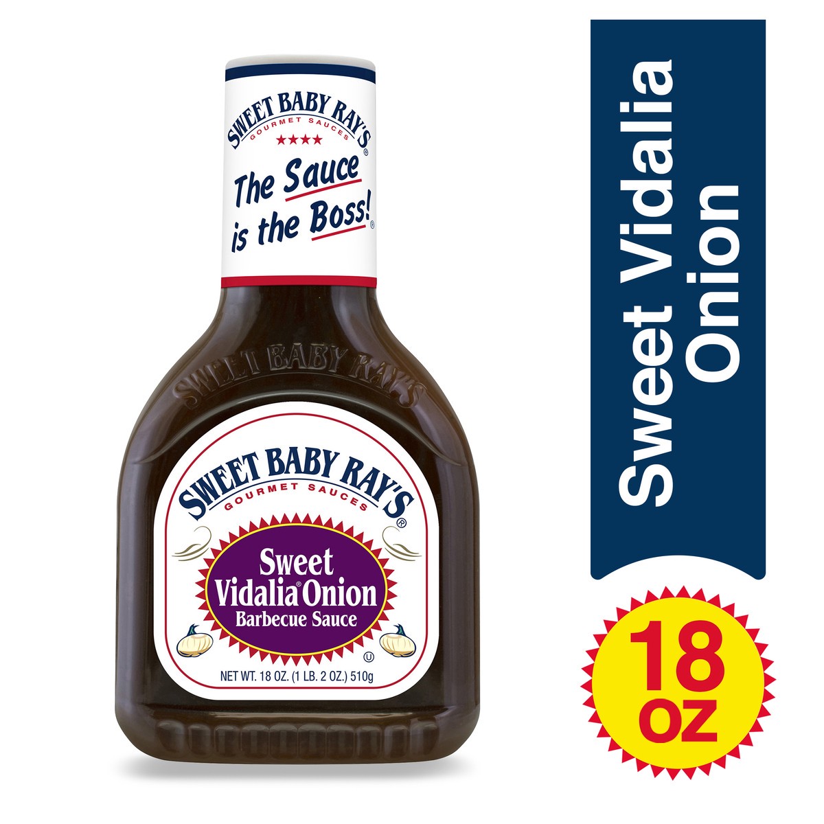 slide 1 of 7, Sweet Baby Ray's Sweet Vidalia Onion Barbecue Sauce 18 oz, 18 oz