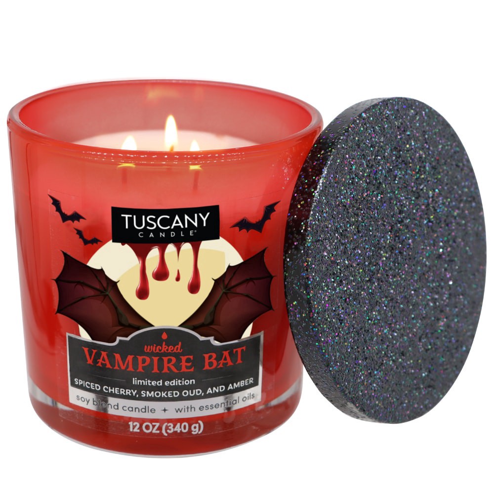 slide 2 of 2, Tuscany Candle® Limited Edition Wicked Vampire Bat Scented Jar Candle, 1 ct