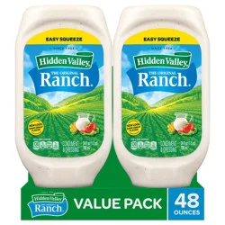 Hidden Valley Original Ranch Condiment and Dressing, 24 Fluid Ounces Each, Pack of 2