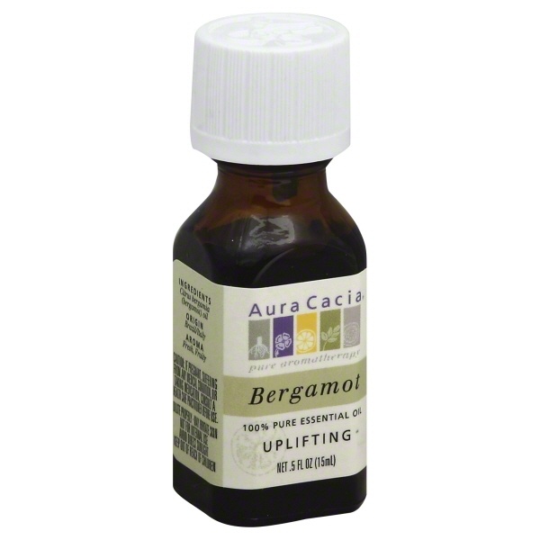 slide 1 of 1, Aura Cacia Bergamot Essential Oil, 0.5 oz