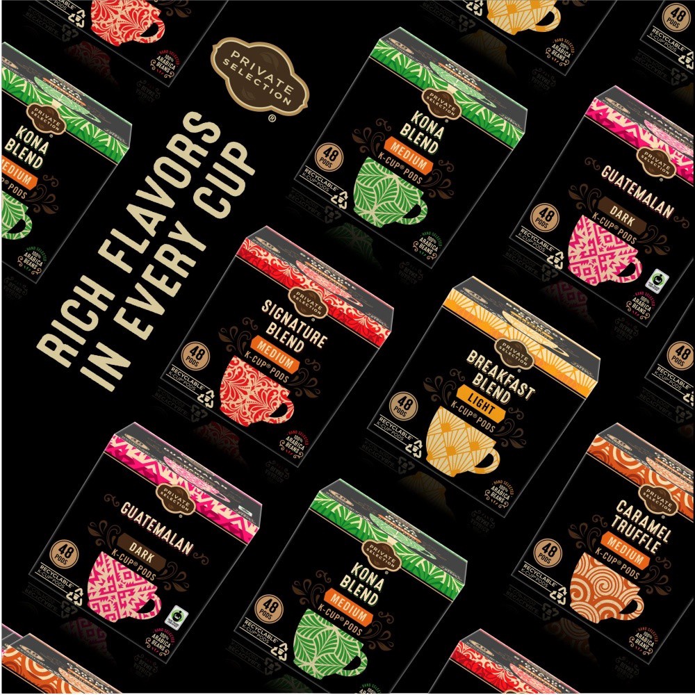 slide 5 of 6, Private Selection Espresso Roast Coffee K-Cup Pods- 12 ct, 12 ct
