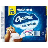 slide 3 of 29, Charmin Ultra Soft Mega Roll 18 Count Bath Tissue, 18 ct